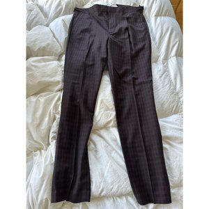Topman Checkered Pants Maroon 32x34